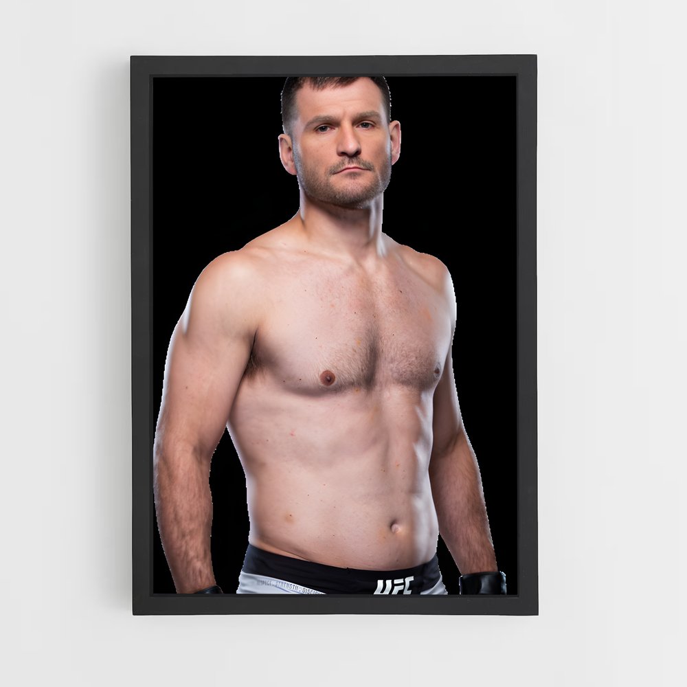Poster Le Champion de l'Octogone – affiche MMA (vue 2)